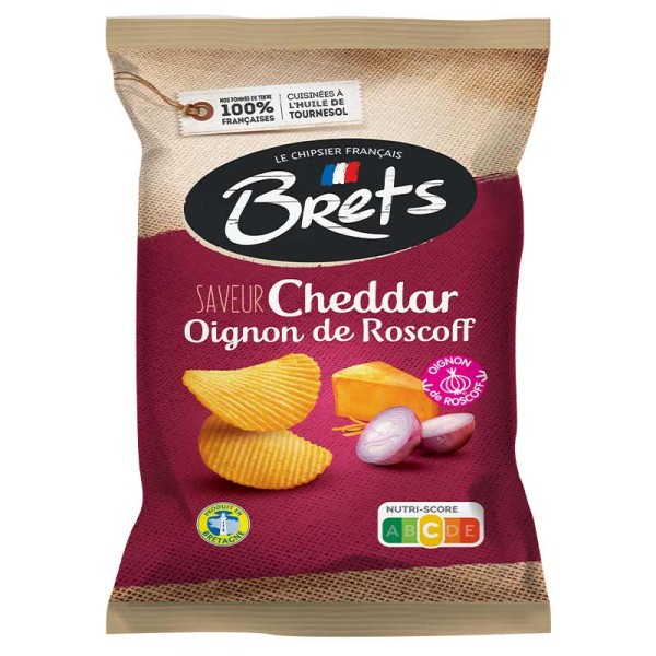 ΠΑΤΑΤΑΚΙΑ BRETS Cheddar & Κρεμμύδι Roscoff 125gr