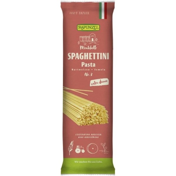 ΣΠΑΓΓΕΤΙ ΛΕΥΚΟ (πολύ λεπτό) 500g Rapunzel BIO