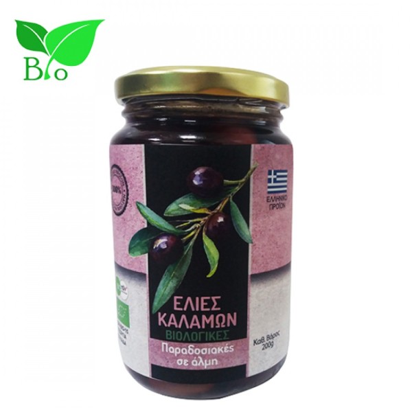 Ελιές Καλαμών σε Γυάλινο Βάζο 200g