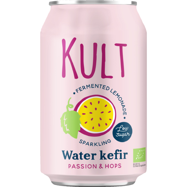 Kult Bio Κεφίρ Νερού με Passion fruit & Λυκίσκο 330ml