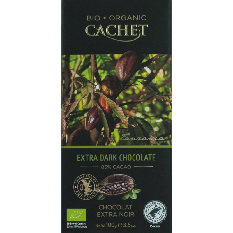 CACHET EXTRA DARK CHOCOLATE 85% CACAO