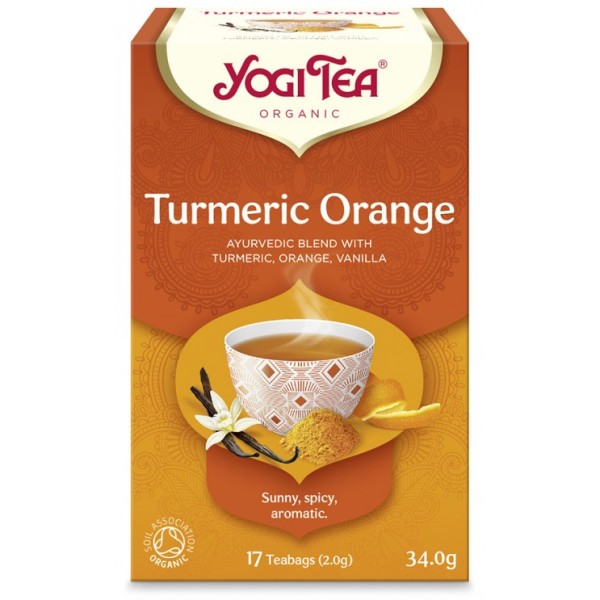 ΥΟGΙ ΤΕΑ TURMERIC ORANGE ΒΙΟ 34gr