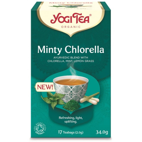 ΥΟGI MINTY CHLORELLA BIO 34gr