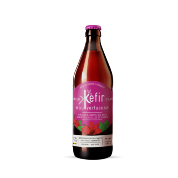 Water Kefir Hibiscus & Blackcurrant (Ιβίσκος & φραγκοστάφυλο) 330ml